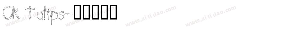 CK Tulips字体转换